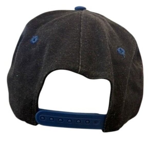 Vintage NFL Giants Adjustable Snapback Hat Black & Blue One Size Fits All - Picture 2 of 3